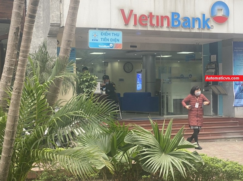 lắp đặt cửa tự động ngân hàng vietinbank