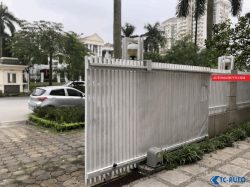 hình ảnh lắp đặt cổng trượt tự động DCK